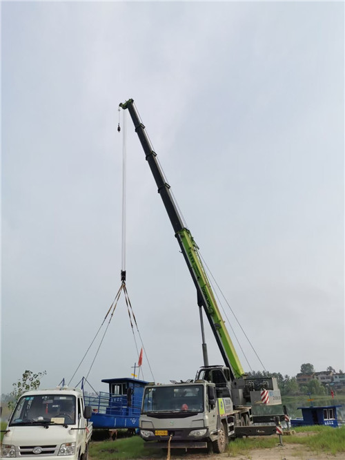 塔河县桥梁建设吊装案例